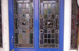 Sellotape works wonders holding stained glass…