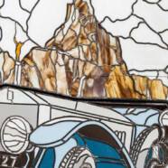 Radley’s Ghost fine art stained glass panel