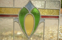 Original Solopark leaded glass going green with recycling.